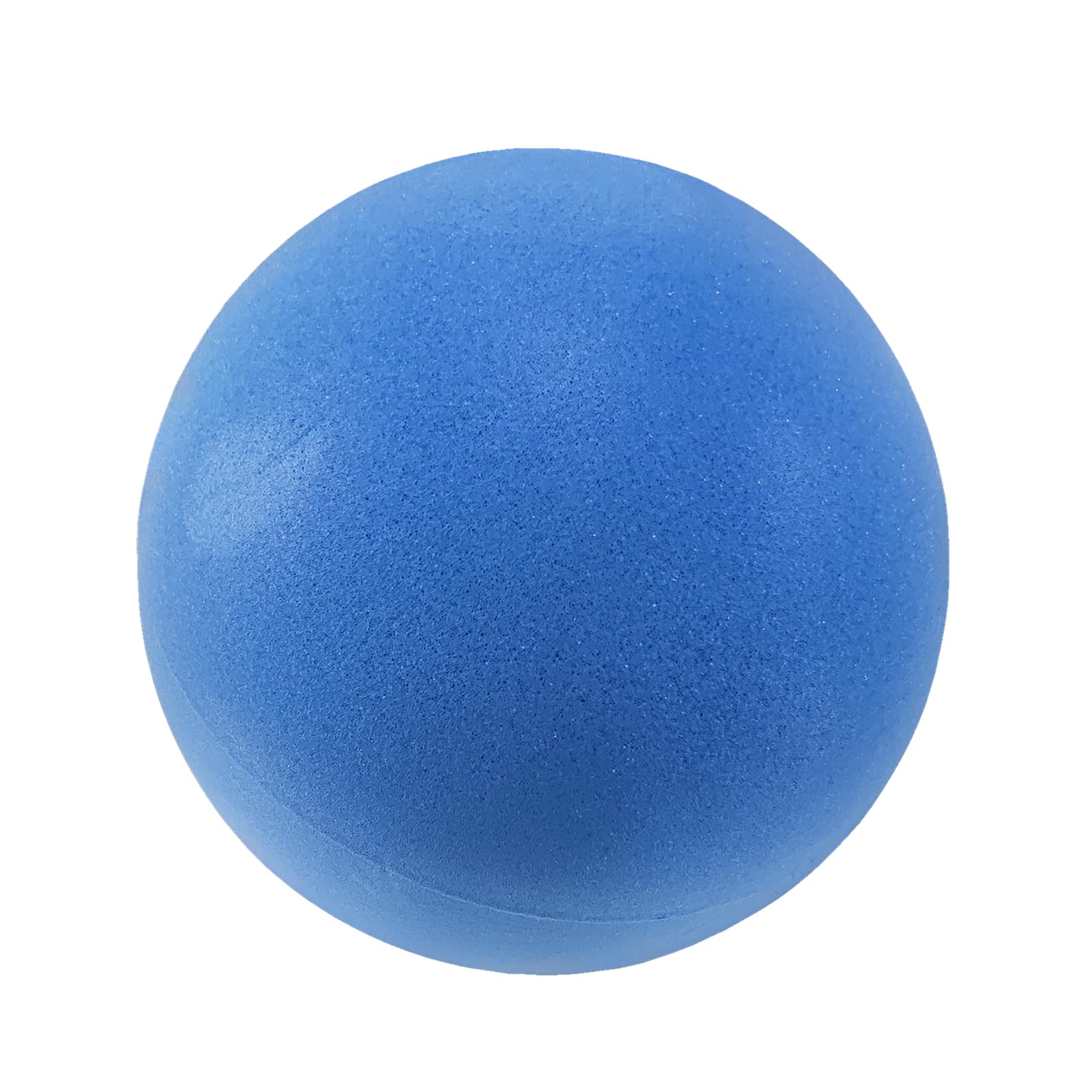 Ganjiang 7-inch blue foam ball, side view, easy grip for catching and tossing.