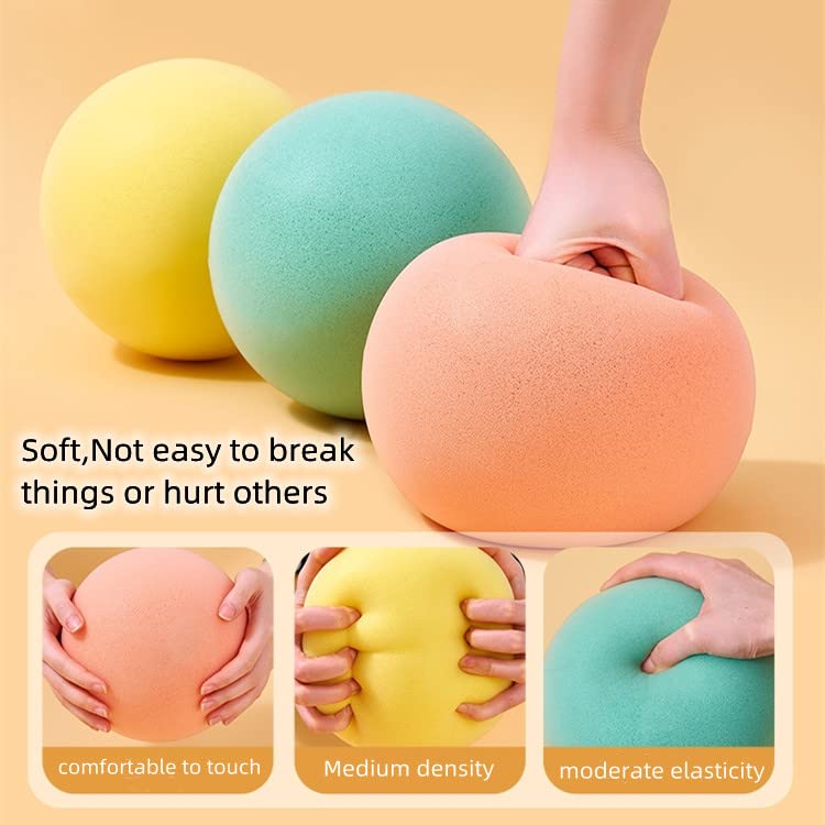 Ganjiang dodgeball-style foam ball in yellow for active games