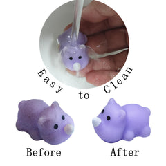 Ganjiang Mochi Squishy Animals are easy to clean and quick to refresh