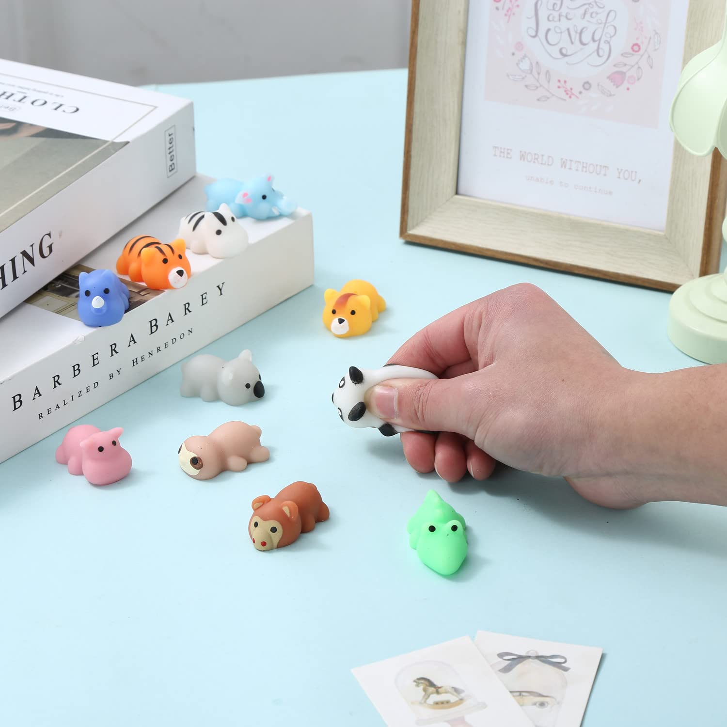 Ganjiang Mochi Squishy Animals snug texture close-up shows jelly-like feel