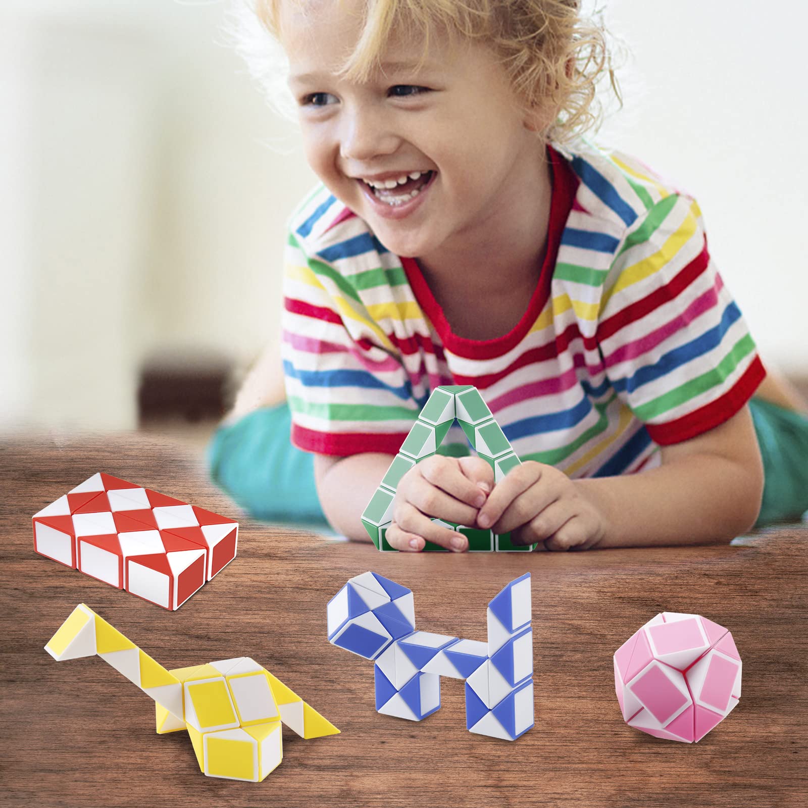 Ganowo goody bag fidget snake cube twist toy for kids events