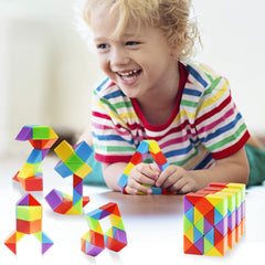 Ganowo travel-friendly snake cube compact for bags and planes.