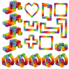 Ganowo Wacky Track rainbow-pack: vibrant, durable fidget toy for classroom and party use