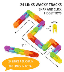 Ganowo wacky track rainbow toy letters and numbers mode promotes fine motor skills