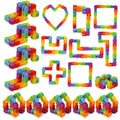 Ganowo wacky track rainbow toy side view, vivid colors for party fun and classroom focus