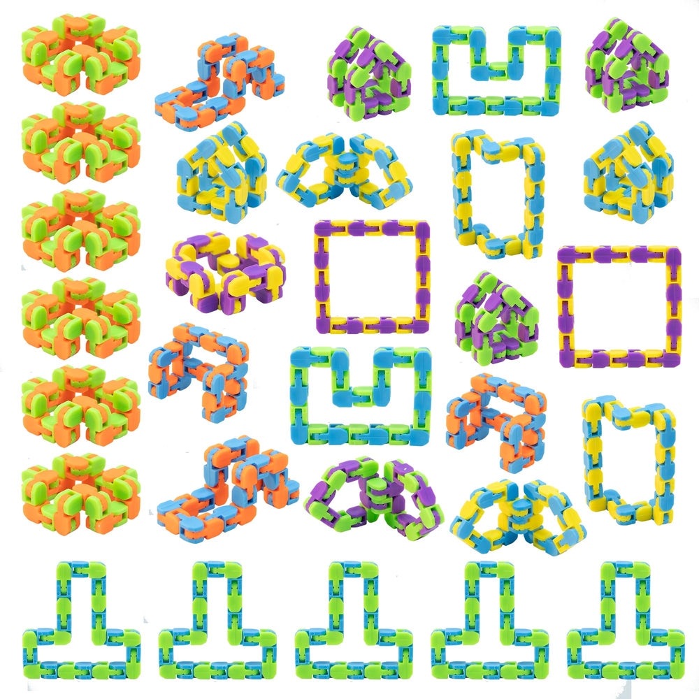 Ganowo wacky tracks bendable track for creative fidgeting and endless shapes.