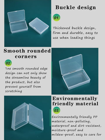 Gansita clear card box with lid open, ready to hold a deck.