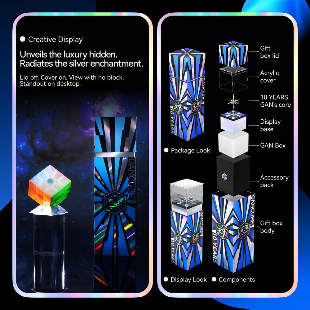 GANSPUZZLE GAN 15 Maglev cube self-aligning magnets activate at up to 40 degrees