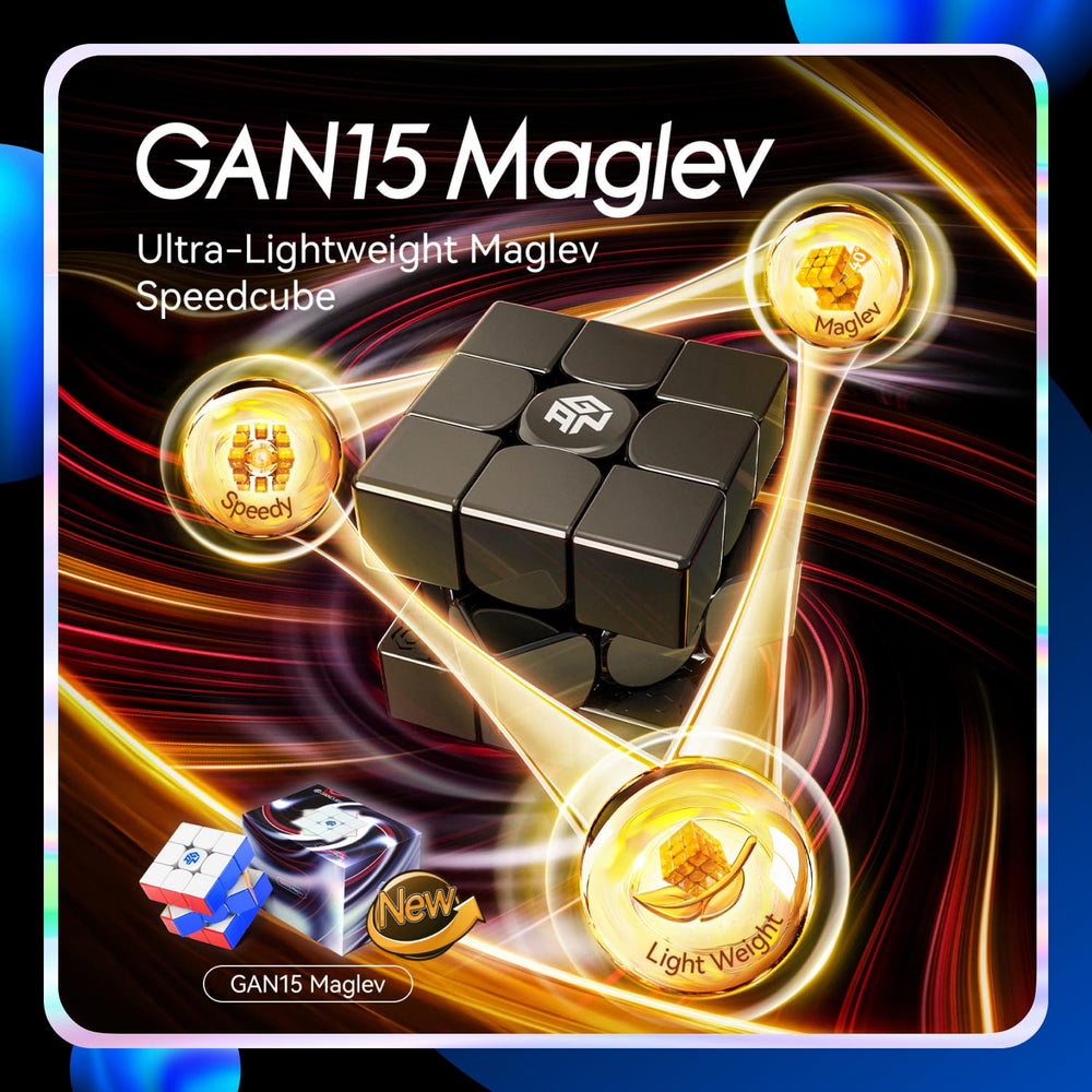 GANSPUZZLE GAN 15 Maglev cube safety-clicks on the GES V3 frame