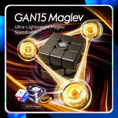 GANSPUZZLE GAN 15 Maglev cube safety-clicks on the GES V3 frame