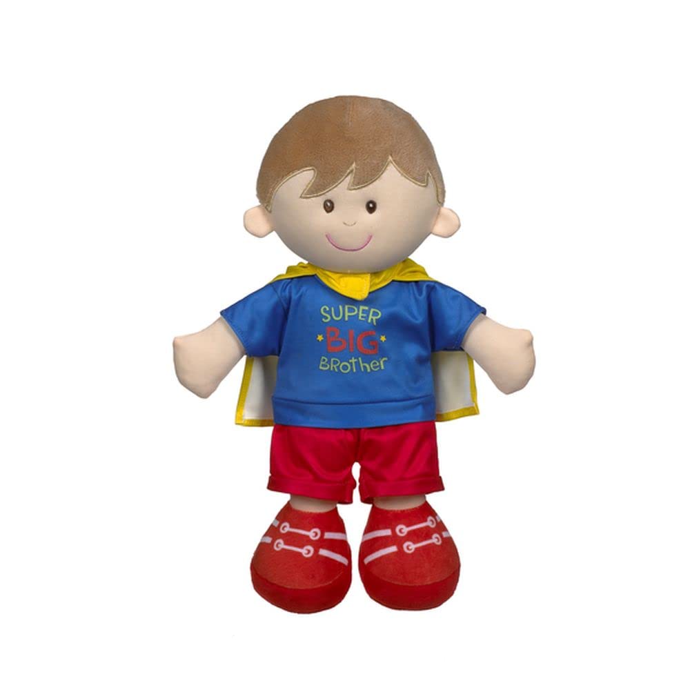 Ganz Baby Ganz Super Big Brother plush doll front view, soft fur for cozy imaginative play