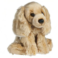 Ganz Heritage Cocker Spaniel 12 inch plush close-up shows detailed fur texture for display.