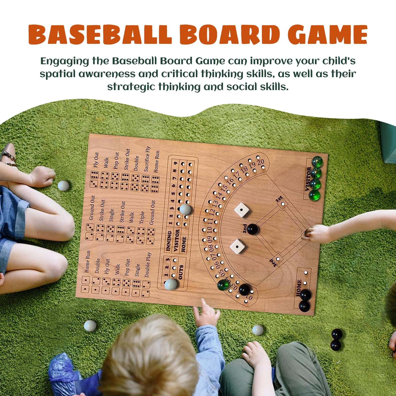 GAOMEIDA color marble dice bundle enhances game-night visuals and variability