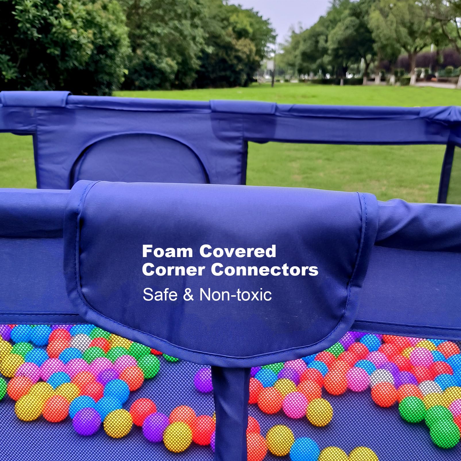 Gaorui ball pit football gate and basketball net for interactive play.