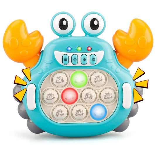GAPER GO Fast Push Crab front view, a compact fidget that helps focus during tasks