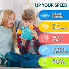 GAPER GO Fast Push Crab with LED light-up for night-time play and visual engagement