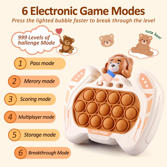 GAPER GO fast push game being held by a child for quiet entertainment on the go.