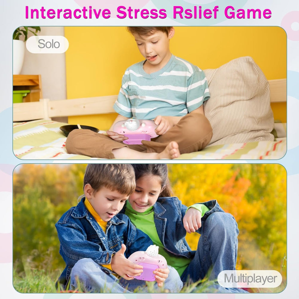 GAPER GO fast push light up fidget toy; multiplayer mode in action for collaborative play.
