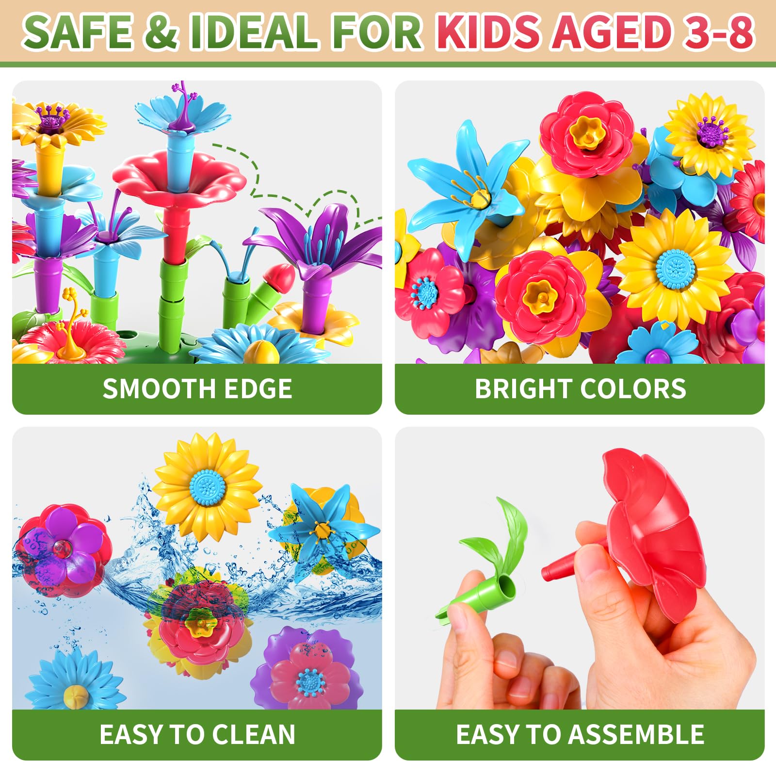 Garbo Star bright color garden assembly inspires hands-on STEM exploration.