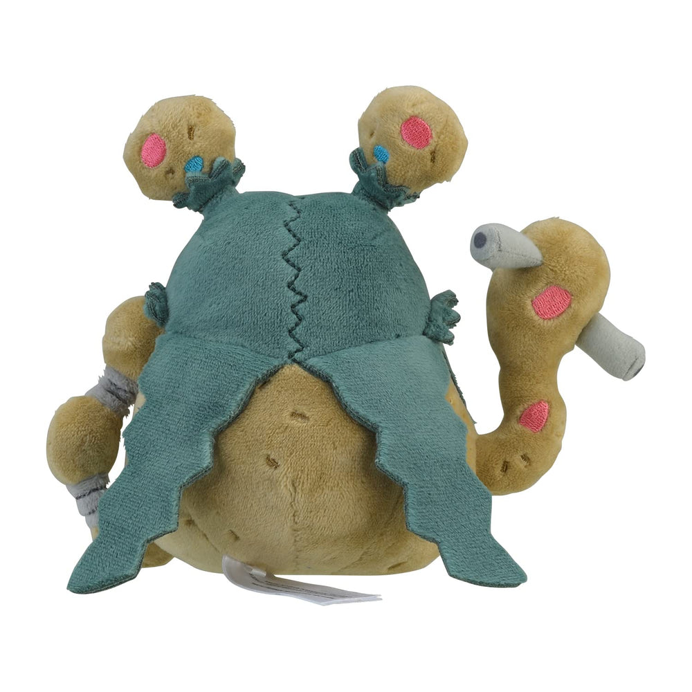 Garbodor plush, back view, shelf-ready for collection display.
