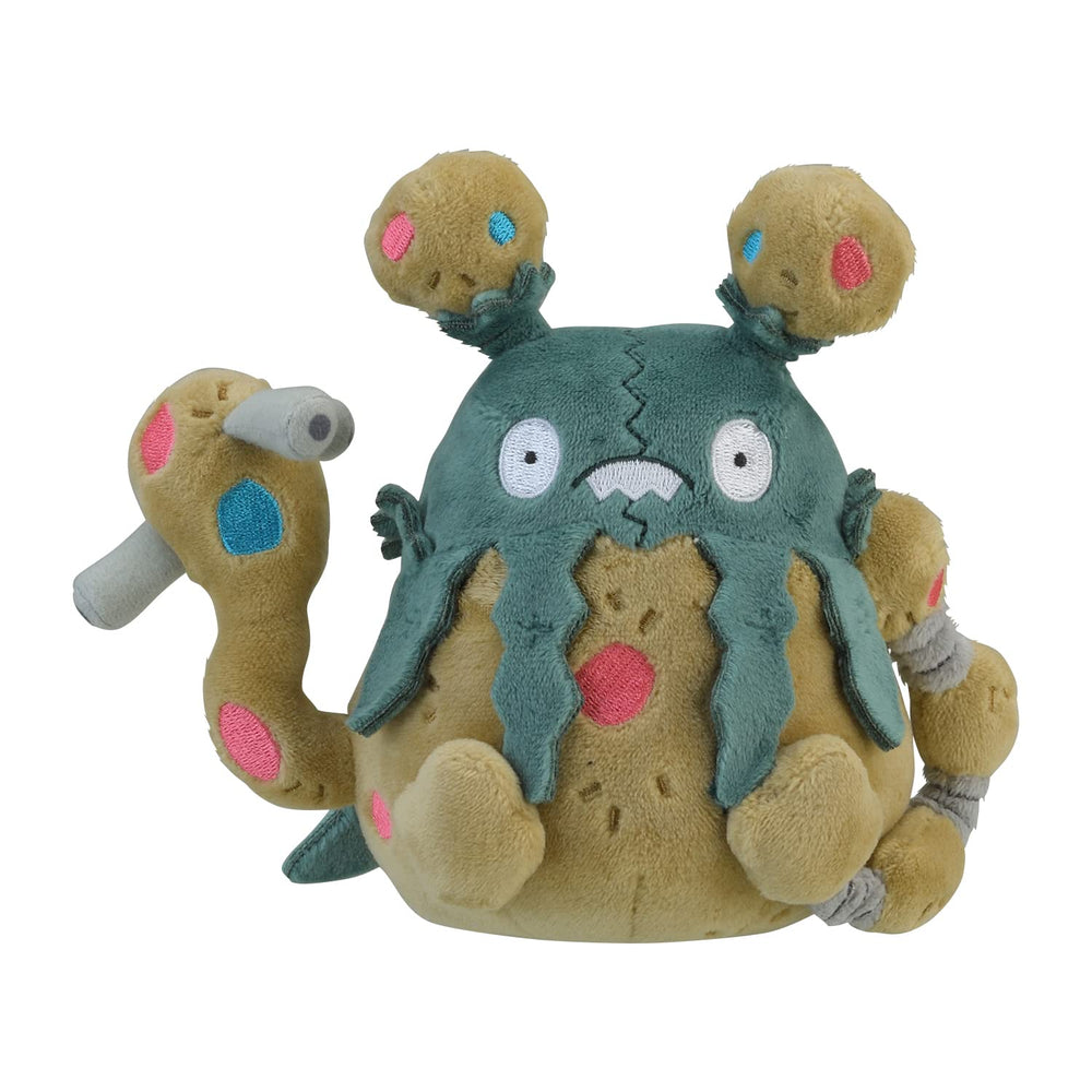 Garbodor plush, Gen 5-6 design, cuddly companion from the side.