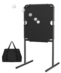 Garbuildman baseball strike zone target setup in backyard for easy practice