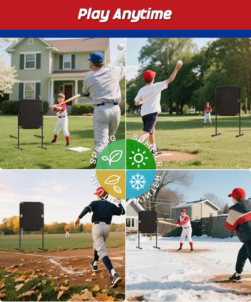 Garbuildman batting practice in backyard with strike zone target improves consistency