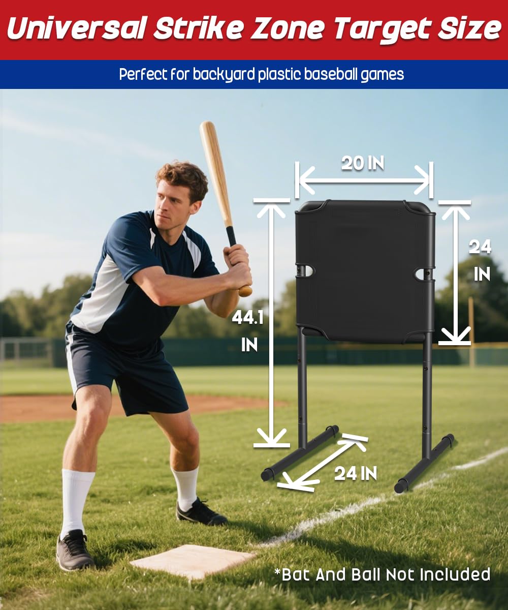 Garbuildman metal frame training tool helps stable outdoor pitching sessions.