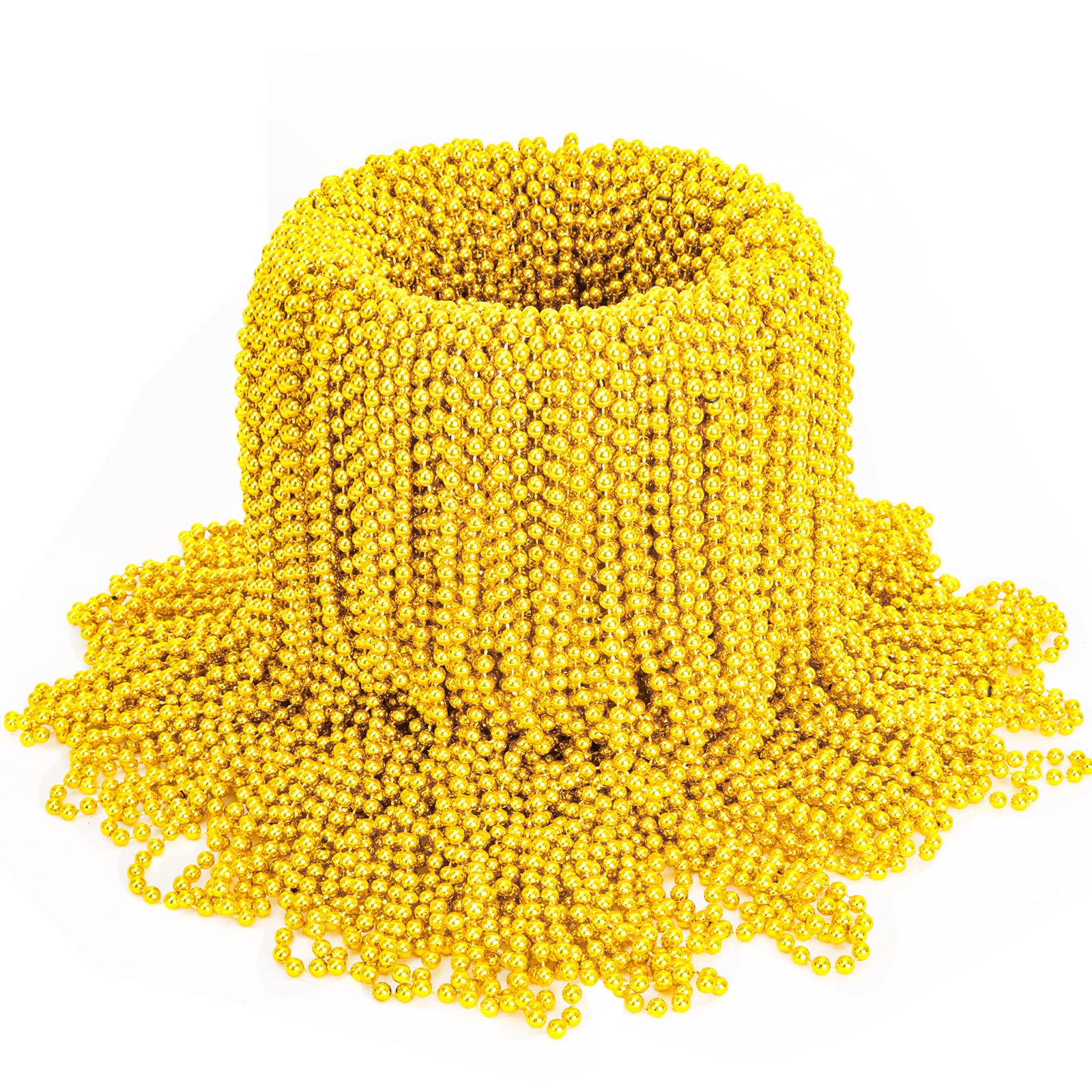 Garma Mardi Gras beads durable plastic construction keeps party gear reliable.
