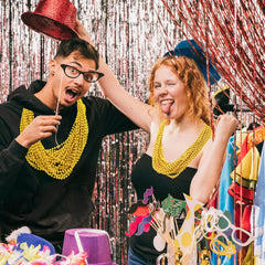 Garma Mardi Gras beads flapper costume accent adds vintage flair.
