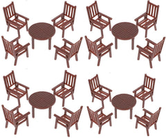 Garneck dollhouse table and chairs for realistic tiny dining room scenes.