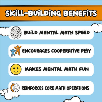 Gartana Games Math Blast partner play encourages teamwork and quick calculations.