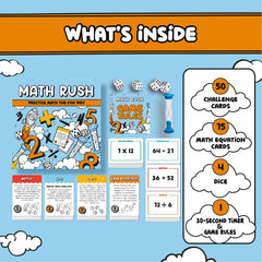 Gartana Games Math Blast solo play for individual practice at your own pace.