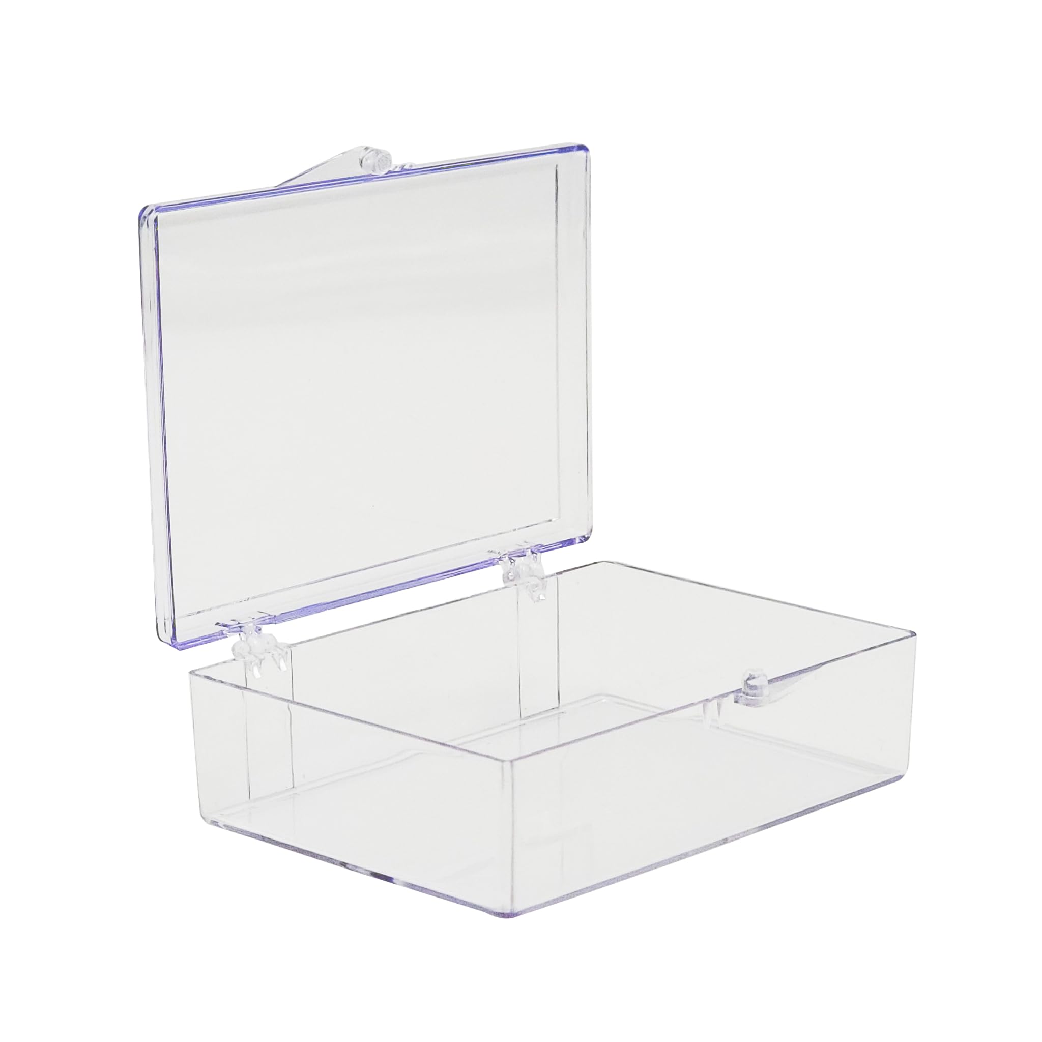 Gary Plastic Packaging 10-pack clear hinged containers, perfect for showcasing collectibles.