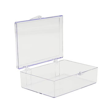 Gary Plastic Packaging 10-pack clear hinged containers, perfect for showcasing collectibles.