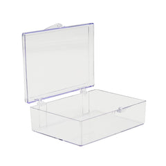 Gary Plastic Packaging 10-pack clear hinged containers, perfect for showcasing collectibles.