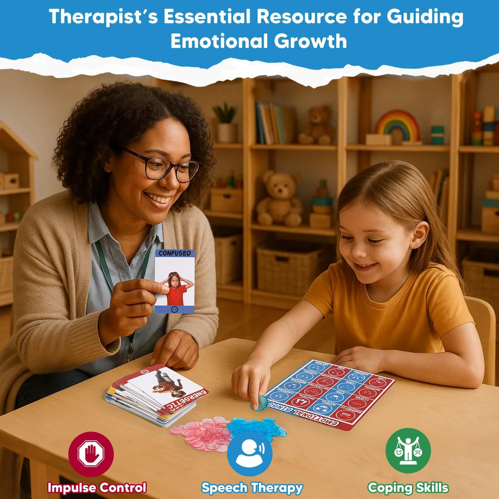 Garybank Emotion Bingo supports play-based learning in autism-friendly environments.