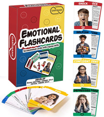 Garybank Emotion Cards front photos show real expressions for relatable emotion recognition.