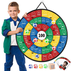 Garybank emotional dart board with suction cups for quick classroom setup and engagement
