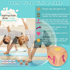 Garybank yoga card set showing kid-friendly poses for home or class