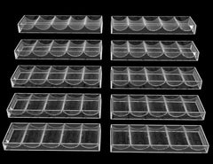 Gatherchuan acrylic poker chip tray rack keeps chips organized at the table