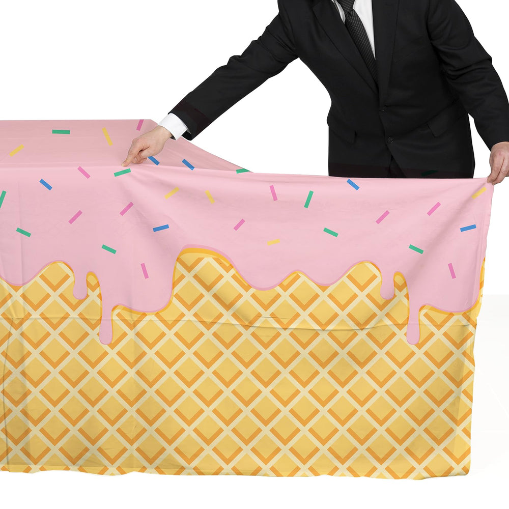Gatherfun 54 x 108 inch tablecloth fits large gatherings.
