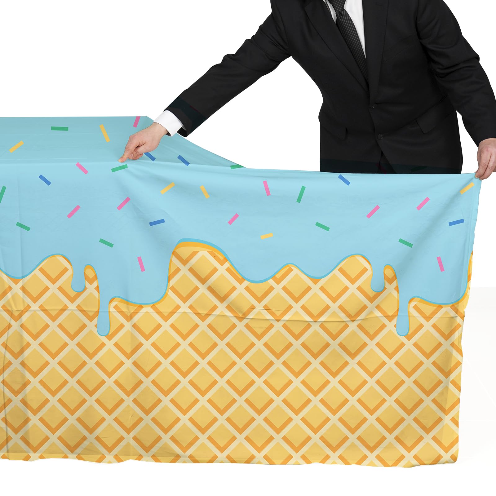 Gatherfun tablecloth ideal for baby showers and themed events.