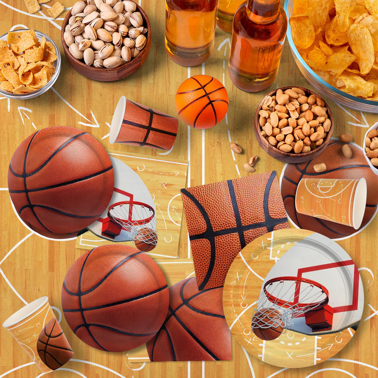 Gatherfun basketball cups provide handy beverages during active party games