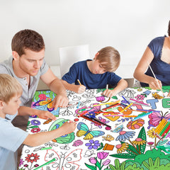 Gatherfun birthday poster doubles as a table cover and festive décor for events.