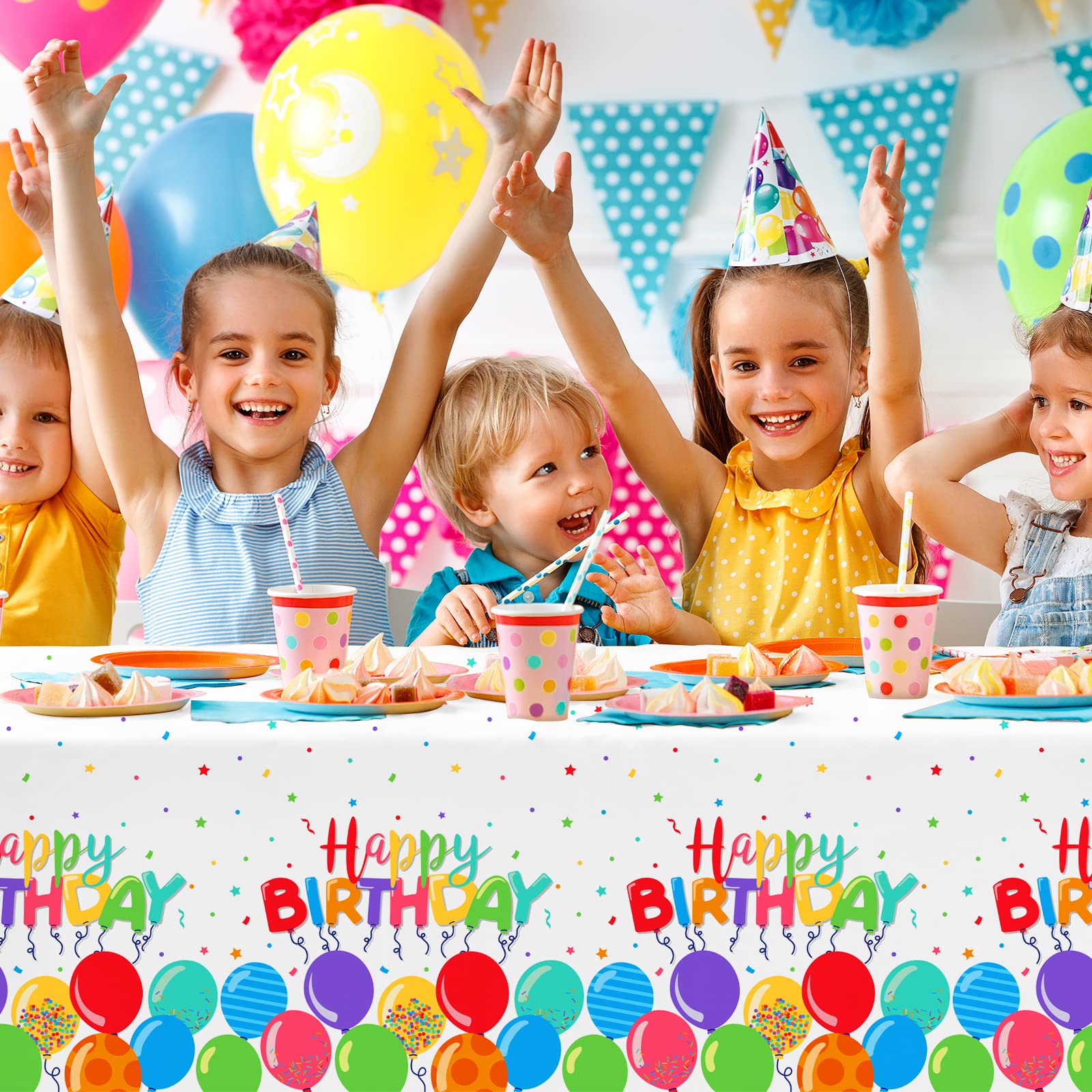 Gatherfun birthday tablecloth pack contents view for easy planning