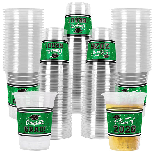 Gatherfun Class of 2026 16oz cups with graduation icons for celebration beverages
