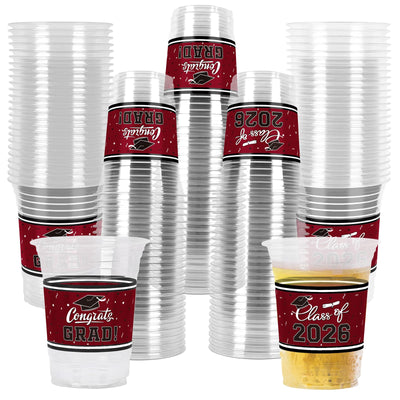 Gatherfun Class of 2026 16oz maroon graduation cups ready for celebrations.