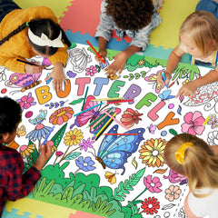 Gatherfun classroom-wall decor butterfly poster brightens walls while supporting imaginative play.
