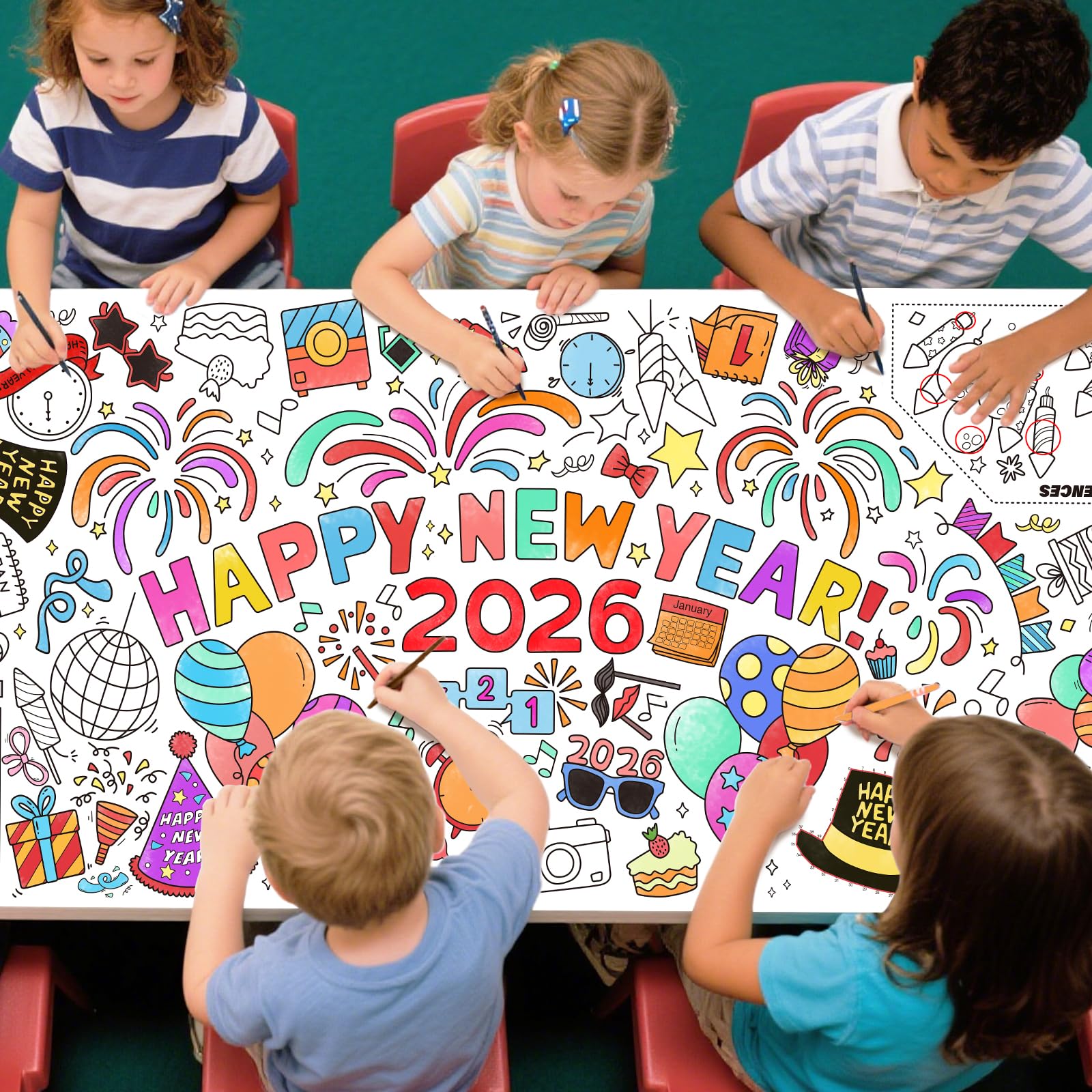Gatherfun giant poster suitable for home, school, and party activities